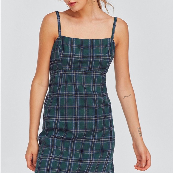Urban Outfitters Dresses & Skirts - Urban Outfitters Plaid Tartan dress green navy